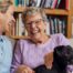 Through dementia care at home, a caregiver provides support to a senior.