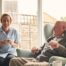 A caregiver provides Memory Care at Home to a senior