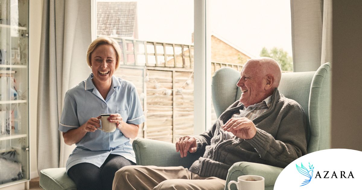 A caregiver provides Memory Care at Home to a senior