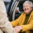 A loved one benefits from senior transportation services.